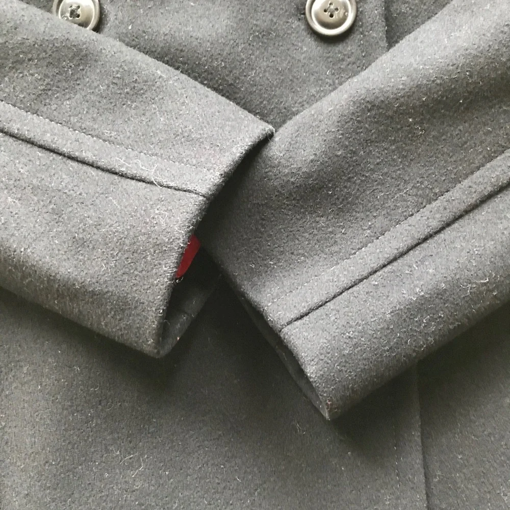 J. Crew Melton‎ Pea Coat Jacket Double Breasted - Picture 5 of 9